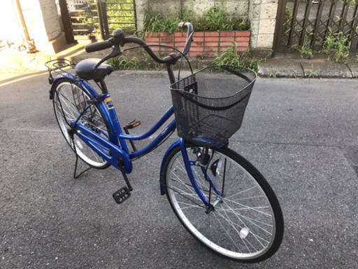 26インチ ママチャリ 青色 美品です