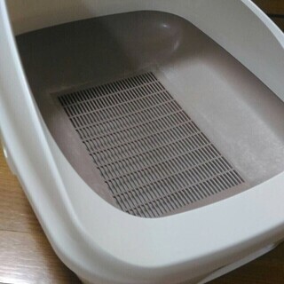 猫トイレ　デオトイレ　ハーフカバー本体セットの画像