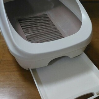 猫トイレ　デオトイレ　ハーフカバー本体セットの画像