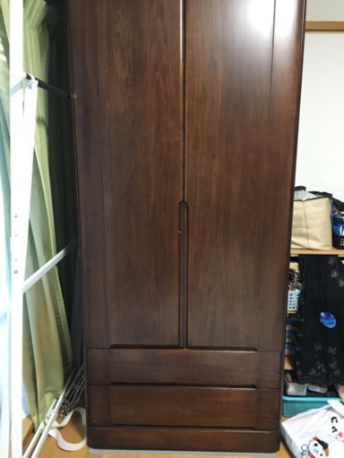 高級家具洋タンス引き出し2段付き