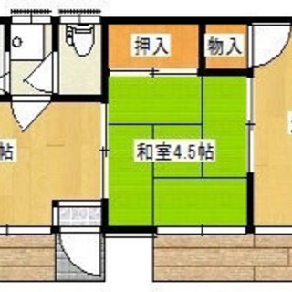 鹿嶋市青塚平屋 2DK 敷金礼金〇円 - 鹿嶋市