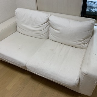 無印良品2シーターソファー”8月中に取りにこられる方限定”　ご理...