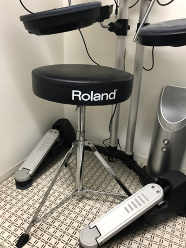 Roland電子ドラム（DVD、防音マット付き）