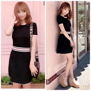 ミシェルマカロン【新品 タグ付き】ウエストラインワンピース XS 完売品の画像