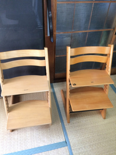 【キッズチェア】ストッケ☆トリップトラップ☆二脚セット
