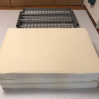 パイプベッド・マットレスのセット シングルの画像