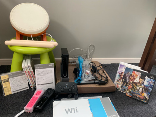 (売約済)Wii 本体 太鼓の達人 バチ ソフト
