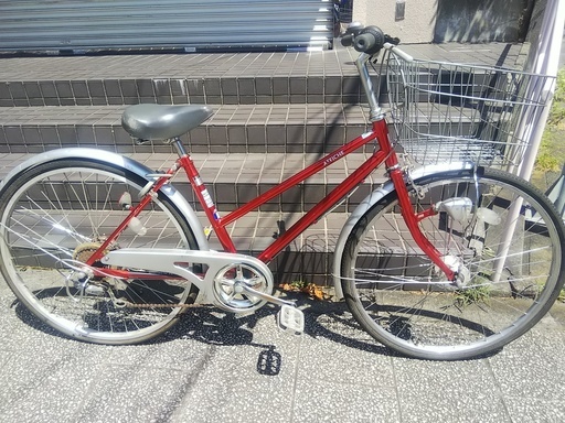 26インチ　変速6段　オートライト　2年間使用ですが割と綺麗です。