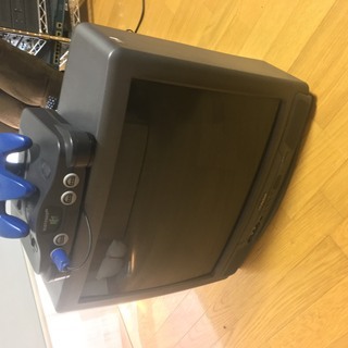 ニンテンドー64とゲームソフトとブラウン管TVのセット
