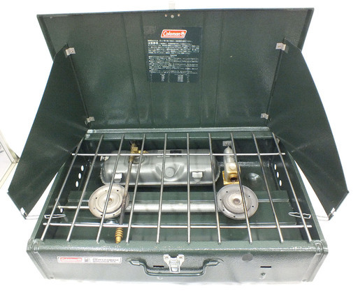 PayPay可 手稲リサイクル Colemanコールマン ツーバーナーコンロ ツーバーナー 414  動作確認済み ￥11,800-