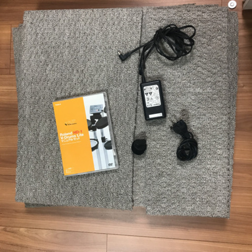Roland電子ドラム（DVD、防音マット付き）