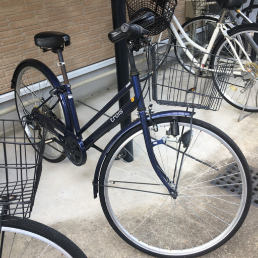 ママチャリ・ギア6段階・ネイビー