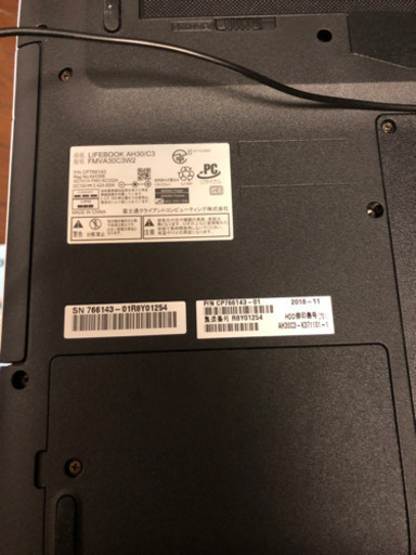 AH30/C3 FMVA30C3W2 アーバンホワイト FMV LIFEBOOK