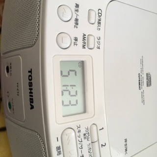 TOSHIBA CDラジオ 美品です【沼津】の画像