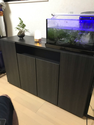 高野木工 ダークブラウン キャビネット