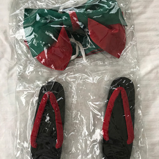 レディース 浴衣 帯下駄セットの画像