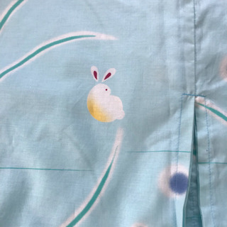 レディース 浴衣 水色の画像