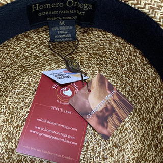 シーズンオフの為値下げします。オメロ オルテガ パナマハット Homero Ortegaの画像