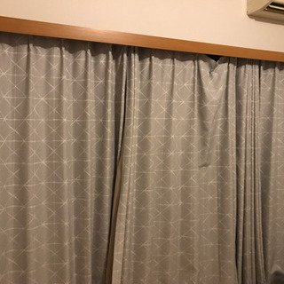 ワンルーム等用のカーテン(遮光とレース2種類)の画像