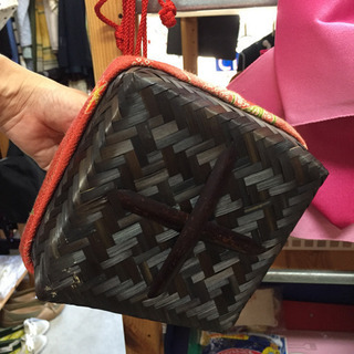 🍀ちりめん巾着袋の画像