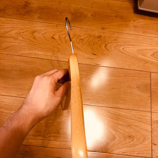 木製ハンガー14本セット(ズボンハンガー3本付き)の画像