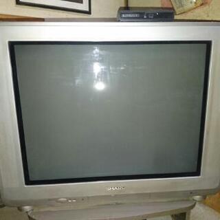 シャープ29型ブラウン管テレビとデジタルチューナー の画像