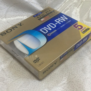 未開封 SONY DVD-RW 5パックセットの画像