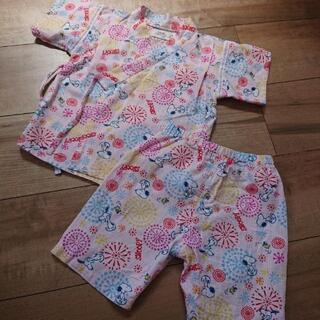 お値下げ 女の子 甚平 スヌーピー 95サイズ