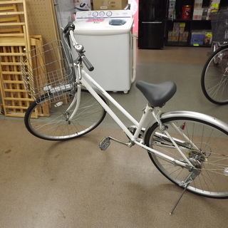 27インチ 自転車 6段切替付き シティサイクル ブラック 西岡店