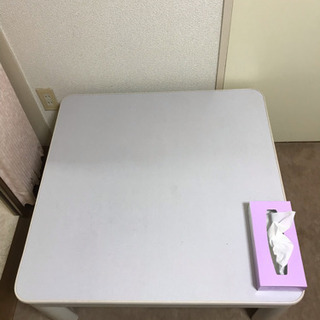 ★美品★ こたつ こたつ台  白 テーブルの画像
