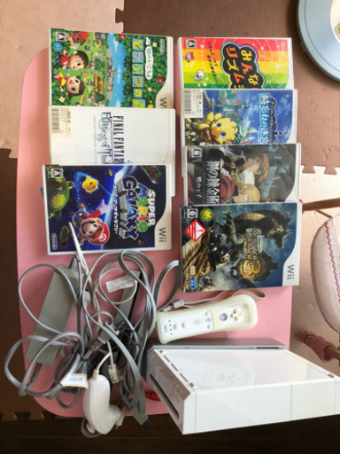 Wii本体とWiiソフト7本