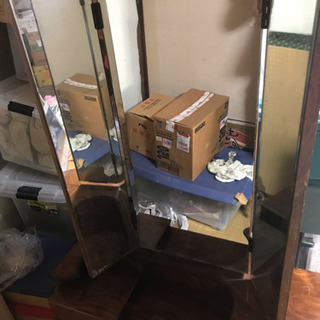 昭和レトロ アンティーク 三面鏡の画像