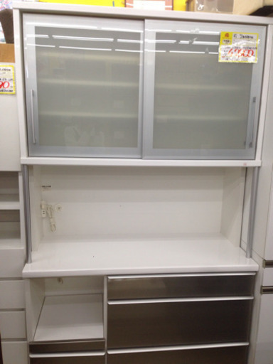 【値下げしました】2面食器棚 オシャレ！状態キレイです。　0813-01