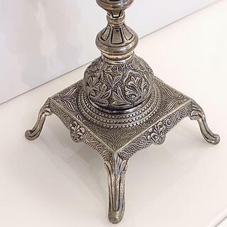 【HALO】アンティーク燭台 銀製の画像