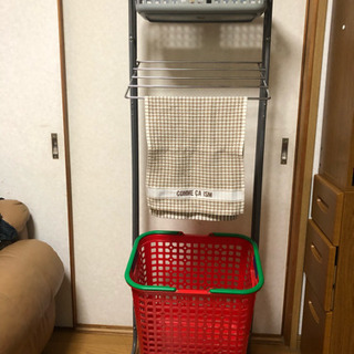 タオルかけ 洗濯物籠 ラック あげます(時間限定)