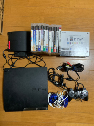 取引決まりました！PS3本体 コントローラ2個 ゲーム12本 torne nasne セット