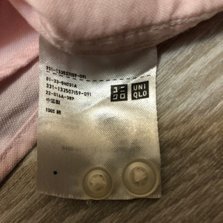 【値下げしました】シャツ ピンク ユニクロ Lサイズの画像