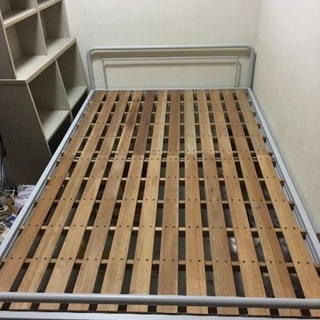無印 パイプベッド セミダブルサイズ