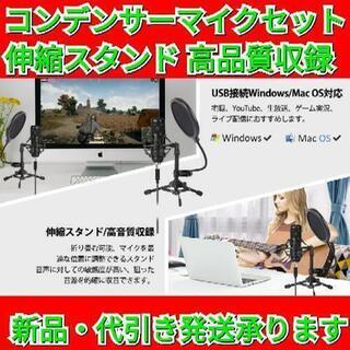 コンデンサーマイク マイクセット 高音質 集音 卓上マイク セッ...