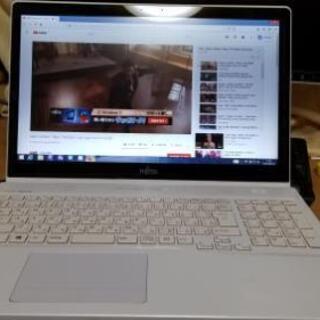 [今週中の取引なら20000円!!]ノートパソコン i7 4コア8スレッド タッチパネル 白色　