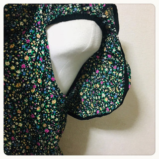 処分しました 2way 小花柄ワンピース  チュニック オフショルダーの画像