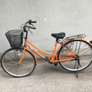 自転車 ママチャリの画像