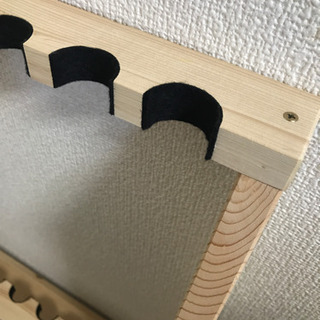 ロッドホルダー 10本用 未使用 木製 バス トラウト などの画像