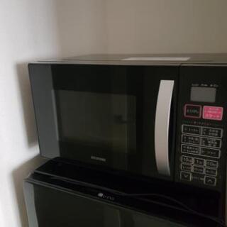 アイリスオーヤマ オーブンレンジ 16L ターンテーブル ブラッ...