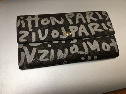 LOUIS VUITTON モノグラム 長財布 グラフィティ  白