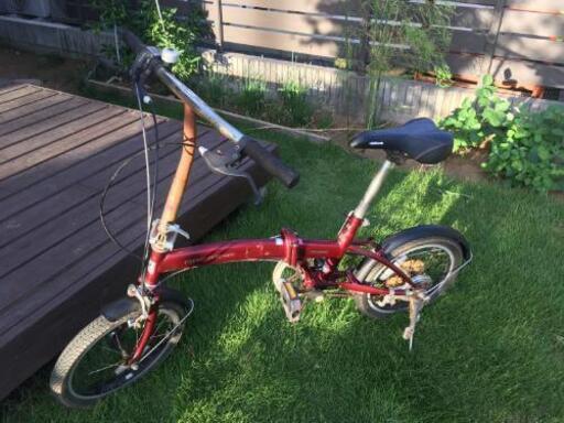 値下げ　自転車　ギアつき　折り畳み　16インチ