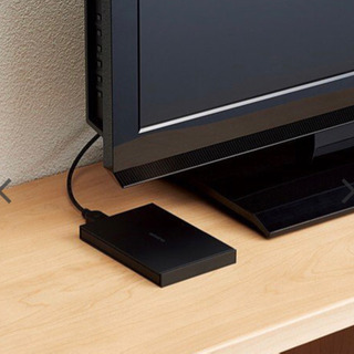 【新品未開封】エレコム 外付けHDD 番組録画向けポータブルハードディスク ブラック 500GBの画像