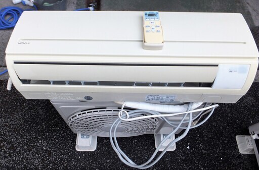 ☆日立 HITACHI RAS-R22X 白くまくん 冷暖房ルームエアコン◆エアコン内部クリーン（ワンタッチ）機能搭載