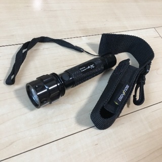 【LEDライトと新品電池2つ】GENTOS Superfire SF-552X3 と新品電池ＣＲ１２３Ａの画像