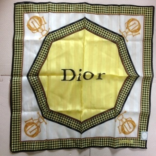 【新品 タグ付き】２枚セット クリスチャンディオール ハンカチ スカーフハンカチ Dior ChristianDiorの画像